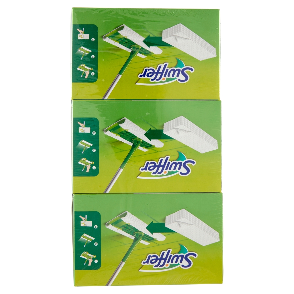 Swiffer Dry Panni Cattura Polvere per Scopa Swiffer - Ricarica 63 Panni